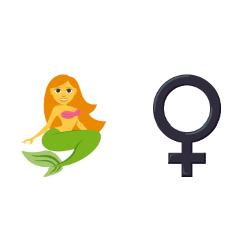 🧜♀ Emoji Domain EmojiOne rendering